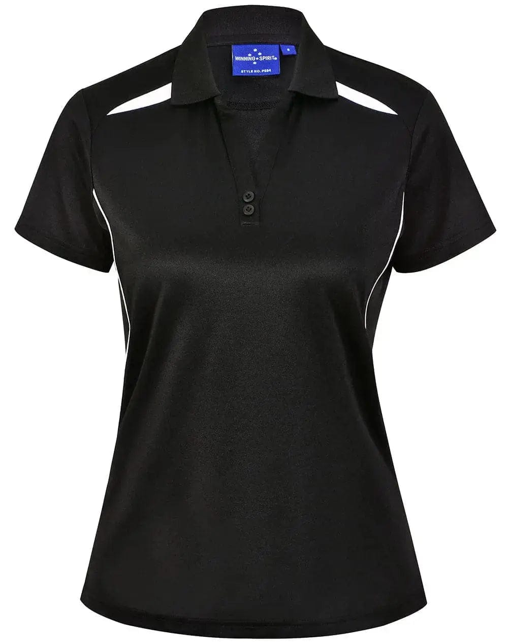 Winning Spirit Women's Sustainable Poly-Cotton Contrast Polo PS94